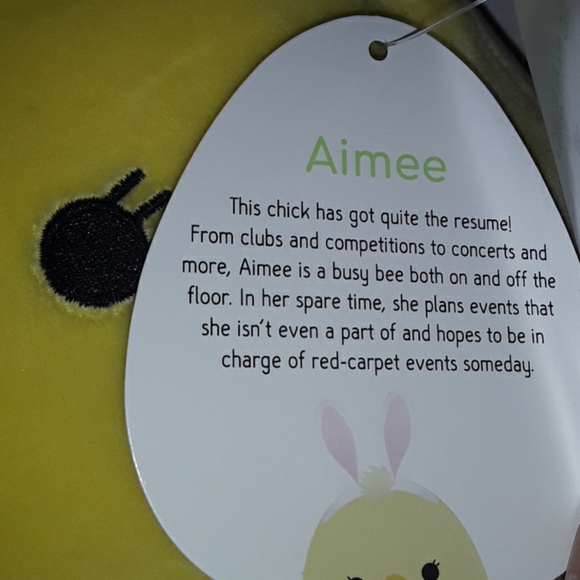 8" Aimee the Chick Easter Squishmallow *NEW* - Picture 3 of 3
